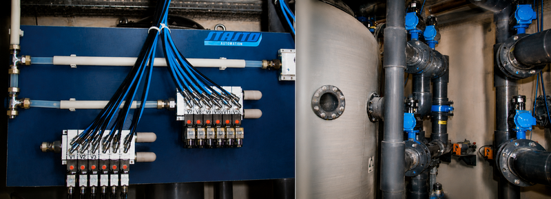 Automated valve solution for water treatment plants