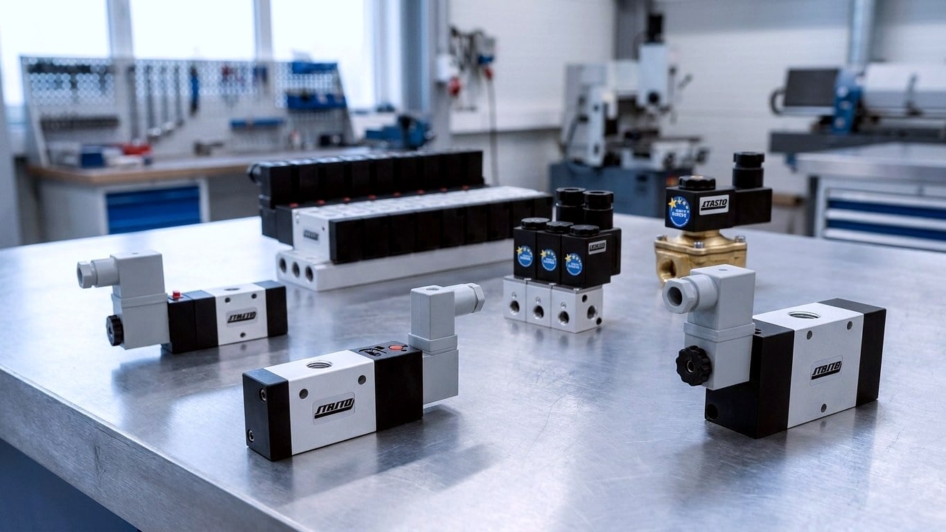 Kompakt mágnesszelepek, Serie K és E+V - 3/2, 5/2 és 5/3, 16 és 22 mm steckerbreite