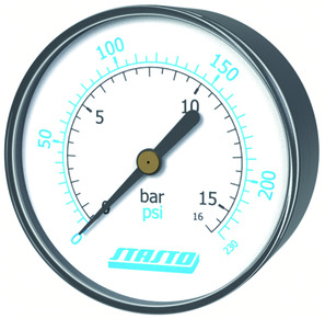 Manometer z Bourdonovo cevjo MA001-50R-25-D