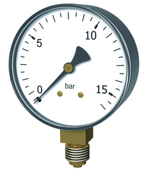 Σωληνωτό μανόμετρο Bourdon MA001-63B-V3