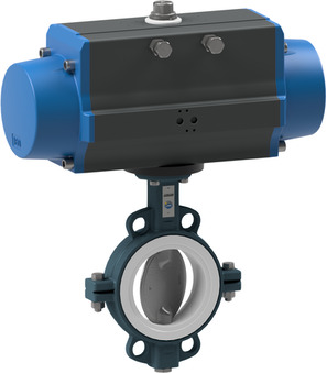 leptir ventil sa pneumatskim aktuatorom BUW4-300-DSTS-S22