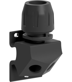 T-connector 45° With wall mounting bracket 16-1/2"