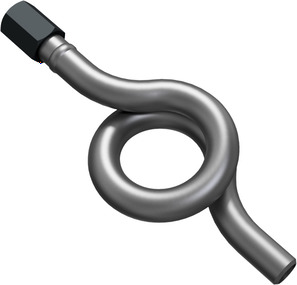 Siphon in ring-shape  According to DIN 16282 1/2"-Edelstahl 1.4571