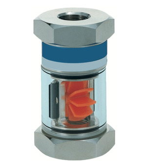 Flow indicator Messing vernickelt-G3/8"-0,8...8