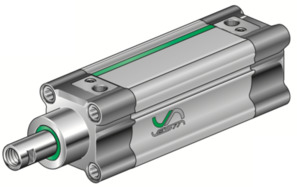 Profile magnetic cylinder with hollow piston-rod PC18-32-300