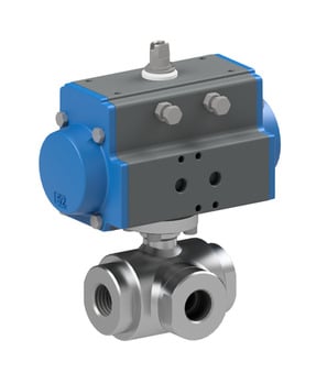 Kugelhahn mit Druckluftdrehantrieb BA542-10-D0