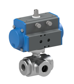 Ball valve with pneumatic actuator BA542-12-S0