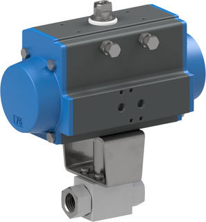 pneumatikus forgatóhengerrel működtetett gömbcsap BA233-18-S0
