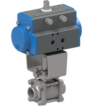 Ball valve with pneumatic actuator BA034-40-D0-A
