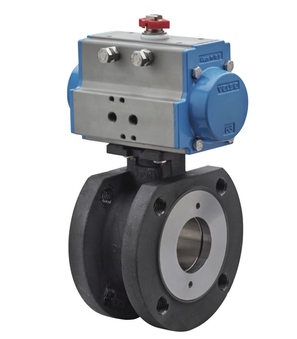 Flanschkugelhahn mit Druckluftdrehantrieb BA353-32-S0-A