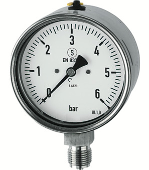 Rohrfedermanometer MA073-63NB-16