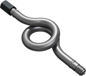 Circular siphon  According to DIN 16282 1/2"NPT-Stahl