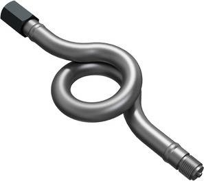 Circular siphon  According to DIN 16282 1/2"NPT-Stahl