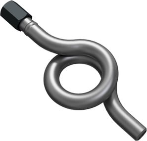 Siphon in ring-shape  According to DIN 16282 M20x1,5-Steel