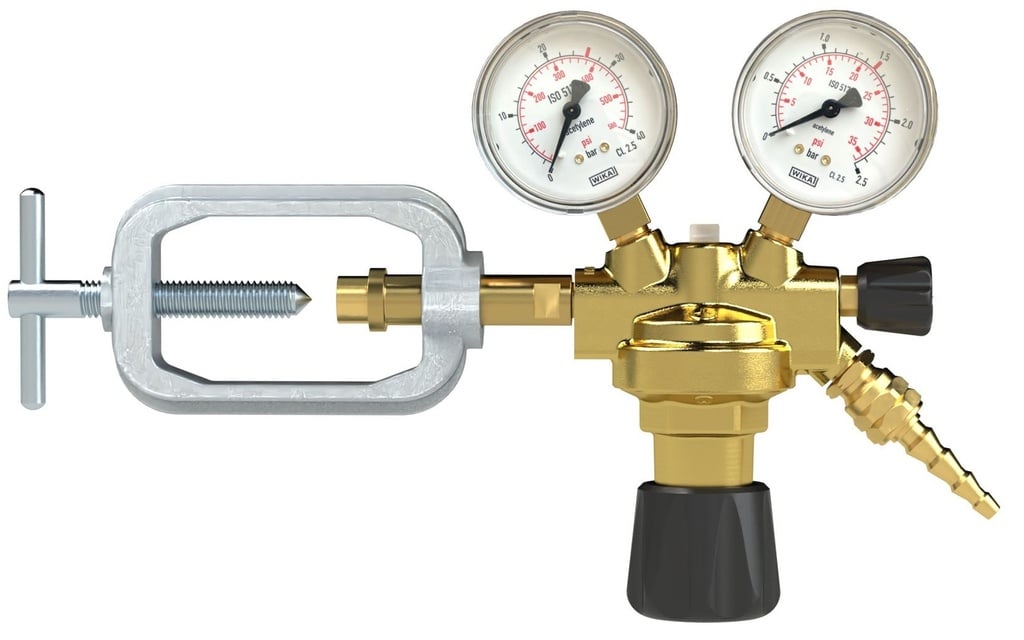 Pressure regulator for gas-bottles PR124-B-0/1,5-MA-AC
