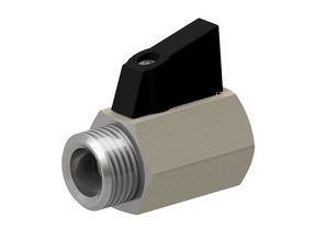 Messinkinen palloventtiili 3831-1/2"