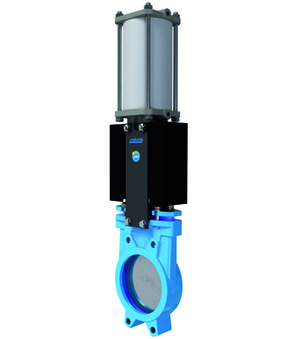 Plattenschieber mit doppeltwirkendem Pneumatikantrieb A1N2H2-5-500-PM-B