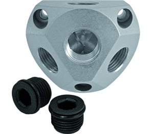Razdelilnik 1x3/4", 3x1/2"