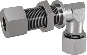 Bulkhead union elbow 20-S