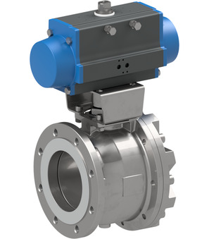 Flanged ball valve with pneumatic actuator BADA-150-SSTV-D0