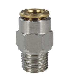 Straight male stud fitting PM12C-04-M10X1-N
