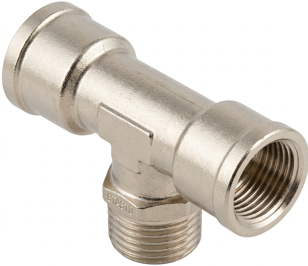Raccord en T Filetage femelle/Filetage mâle/Filetage femelle TH21C-12-N