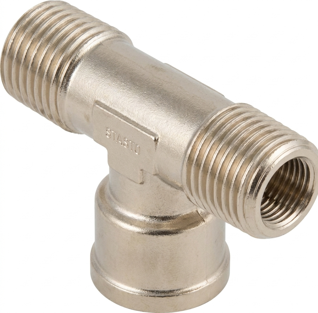 Raccord en T Filetage mâle/Filetage femelle/Filetage mâle 1/4"
