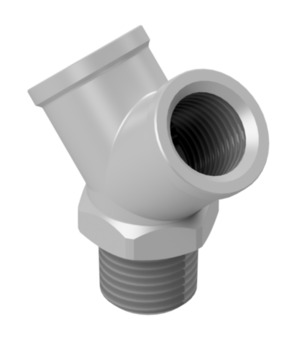 Y-adapter Female thread/Male thread/Female thread TH30C-12-N