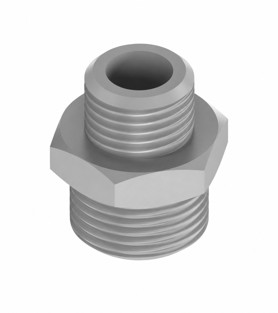 Reduktionsdobbeltbrystnippel TH38-18-38-N