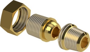 Detachable hex nipple TH38C-12-B-Z