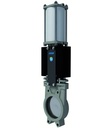 Knife gate valve with double acting actuator A1N2I2-5-250