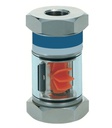 Flow indicator Messing vernickelt-G3/8"-0,8...8