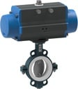 Absperrklappe mit Druckluftdrehantrieb BUW4-080-DSTS-S22