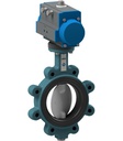 Absperrklappe mit Druckluftdrehantrieb BULC-300-DSE-T22