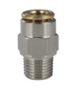 Straight male stud fitting PM12C-06-M8X1-N