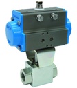 Kugelhahn mit Druckluftdrehantrieb BAH1-004-UCPN-D0-ABS54-C001-04-C002-31-6