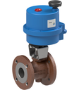 Flanged ball valve with pneumatic actuator BA040-150-T0