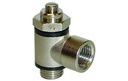 Unidirectional banjo flow control valve MV17-00-M5-V