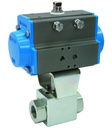 Ball valve with pneumatic actuator BAH1-006-UCPN-D0A