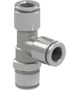 Male stud branch tee swivel PI24C-10-14-N-T-360