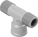 T-stykke Utvendig gjenge/Innvendig gjenge/Utvendig gjenge 1/4"